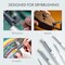 ARTIFY Drybrush Set of 5 Sizes: Expert Series Dry Brush for Effortless Miniature, Model, Ceramics, Citadel Painting - Hobby Detail Small Acrylic Oil Paint Brushes for Tabletop & Wargames Miniatures
